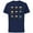 Navy, variant on Star Wars The Mandalorian Battle Worn Helmets - Short Sleeve Cotton T-Shirt for Adults - Customized-Black