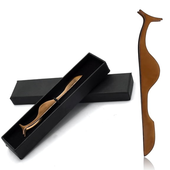 OdontoMed2011 False Eye Lash Applicator Eyelash Extension Tweezers Remover Clip Tweezers Nipper Rose Gold Color