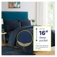 thumbnail image 2 of 5 Piece Comforter Set Bag Solid Color All Season Soft Down Alternative Blanket & Luxurious Microfiber Bed Sheets, Navy,, 2 of 7