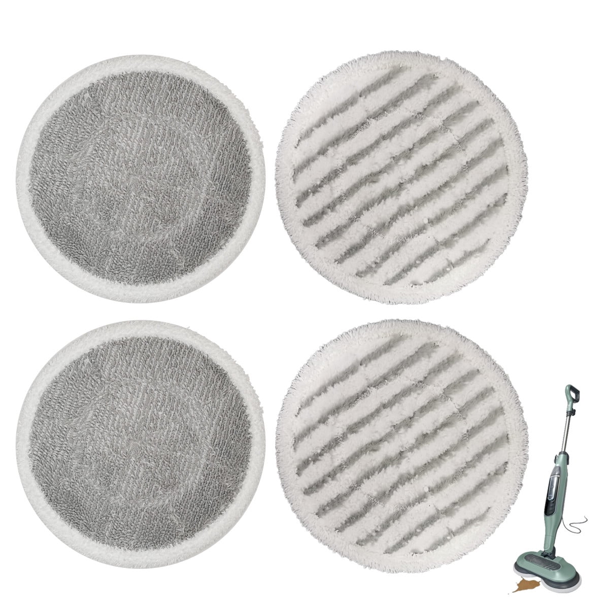 4 Packs Replacement Steam Mop Pads Compatible with Shark S7000 S7020