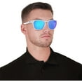 thumbnail image 6 of Oakley Mens Oo9479 Manorburn Square Sunglasses Polished Clear/Prizm Sapphire 56 Millimeters, 6 of 6