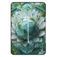 thumbnail image 3 of Enchanted Teal Sphere Floral Paradise Waterproof Picnic Blanket with Foldable Zipper, Suitable for Outdoor Use, Suitable for Travel, Camping, Beaches, Parks, Grasslands, Picnic Blanket Accessories, 3 of 8