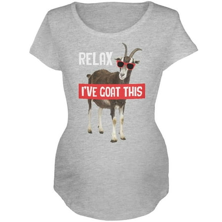

Relax I ve Goat Got This Maternity Soft T Shirt Heather 2XL