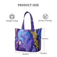 thumbnail image 4 of 22 Inch Oversized Travel Bag Lightweight Canvas Weekender Duffel with Multi Pockets, Animal Print, 4 of 5