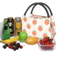 thumbnail image 3 of Balery Orange Peach Bolsa de Aislamiento Portátil – Bolsa de Almuerzo con Forro de Aluminio Mejorado, Funda Impermeable y Fácil de Limpiar para Picnic y Caja de Almuerzo, 3 of 6