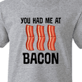 thumbnail image 4 of Inktastic You Had Me at Bacon Funny Bacon Lover Youth T-Shirt, 4 of 5