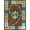Earthtone, variant on Joy Carpets Kid Essentials Alphabet Pinwheel 7'7" Round Area Rug in Color Multi