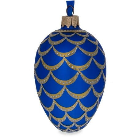 BestPysanky 1900 Pine Cone Royal Egg Glass Ornament