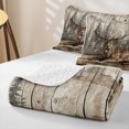 thumbnail image 4 of Erosebridal Cabin Moose Animals Quilt Full for Boys Men, Vintage Farmhouse Full Bedspread Sets, 3pcs, 4 of 7
