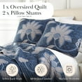 thumbnail image 2 of Grand Floral Pinted Quilt Set by SouthShore Fine Linens, 2 of 7