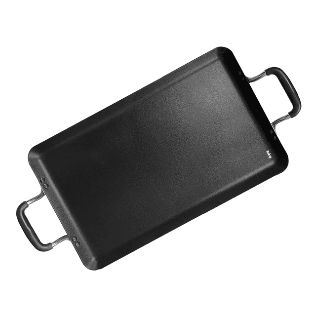 "Charola Rectangular Texas Grill De 4 Mm Con Antiadherente Belug, Negro "