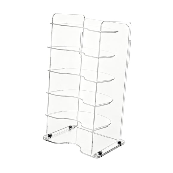 Organizador de tapas de vasos de 6 niveles para encimera de cocina, hogar y oficina. Soporte de exhibición compacto. Estante de almacenamiento de