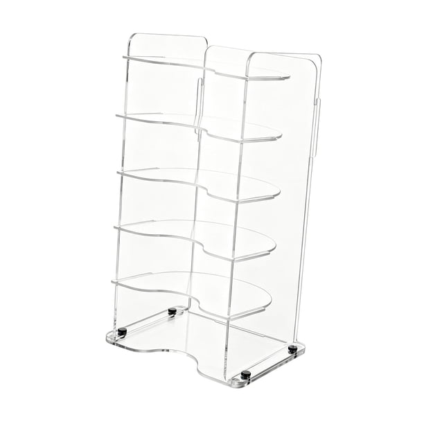 Organizador de tapas de vasos de 6 niveles para encimera de cocina, hogar y oficina. Soporte de exhibición compacto. Estante de almacenamiento de