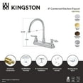 thumbnail image 5 of Kingston KB3748AL Restoration Two-Handle 3-Hole 8" Centerset Kitchen Faucet in Brushed Nickel, 5 of 5