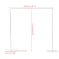 thumbnail image 7 of ChicHomey Wedding Stand with Steel Frame, Simple White Design, Easy Assembly, 11.02 lbs Load Capacity, Durable and Easy to Clean for Special Events, 7 of 7