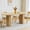 Black, variant on 70.8 Inch Dining Table for Rustic Farmhouse, Oval Kitchen Dining Room Table with Wooden Base for Meeting Room Reception Room (Walnut)