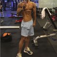 thumbnail image 2 of ITFABS Shorts de Course pour Hommes Pantalons à Lacets Taille Exercice Sports Mode Urbaine, 2 of 3