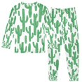 thumbnail image 2 of FORMRS Long Sleeve Top and Pants Pajama Set for Niños 2-Piece Sleepwear, Sizes 18M-8Y, Cactus Pattern, 2 of 6