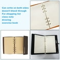 thumbnail image 7 of Uxcell A7 Refill Paper, Unlined Blank Kraft Paper Refillable Paper 6 Hole Filler Inserts Loose Leaf Paper for 6 Ring Binder, 80 Sheets/160 Pages, Beige, 7 of 7