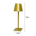 thumbnail image 3 of Lámpara de escritorio LED Control táctil Lámpara de mesa nórdica para cocina Dormitorio Cuadrado dorado Ndcxsfigh Para estrenar, 3 of 3