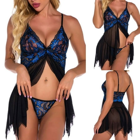 

Print Sleepwear Lingerie Temptation Underwear Nightdress