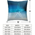 thumbnail image 6 of Set of 2 Ocean Themed Cushion Case Coastal Starfish Throw Pillow Covers 16x16 Comfy Decorative Pillow Cover Farmhouse Decor for Outdoors Car Beach, 6 of 6
