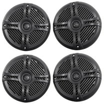 (4) Rockville RMSTS65B 6.5" 1600w Waterproof Marine Boat Speakers 2-Way Black