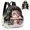 Christmas Kitten Pattern, variant on Polyester Casual Mini Daypack, Fashion Ladies Quilted Bag for Travel and Daily Walking, Christmas Duck Casual Daypack