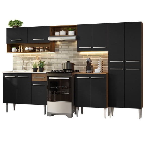 Cocina Integral 293cm Con Tarja Emilly Madesa 09