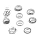 thumbnail image 3 of Juego de 9 anillos de plata vintage para mujer con combinación de anillos por encima de los nudillos Wmkox8yii  fajkfhkj5579, 3 of 3