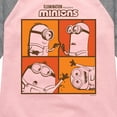thumbnail image 3 of Despicable Me Minions - Minions Grid - Toddler & Youth Girls Raglan Graphic T-Shirt, 3 of 5