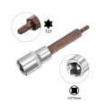 thumbnail image 3 of T27 Torx Bit Socket, 1/2" Square Drive 4" Length with Hex Shank Power Drill Adapter, 3 of 5