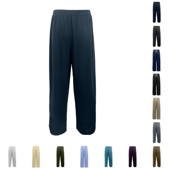 ZXLBBD Boy's Lightweight Wide Leg Silk Sweatpants for Kids Straight Leg Mesh Breathable Loose Fit Summer Trousers Fashion Casual Outdoor,Blue,Size 8 Y-9 Y