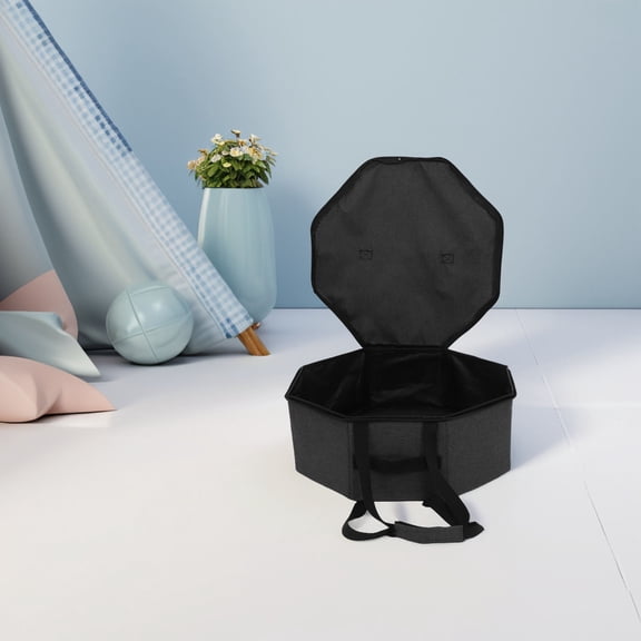 OUNONA Portable Hat Bag for Travel, Hat Storage Bag for Men and Women, Foldable Hat Organizer for Baseball Caps, Large Hat Box with Handles