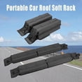 thumbnail image 4 of Universal Car Roof Rack Soft Roof Bars Space Saving Easy To Install Luggage Rack For Kayak Surfboard Kayak Ski Paddleboards, 4 of 5
