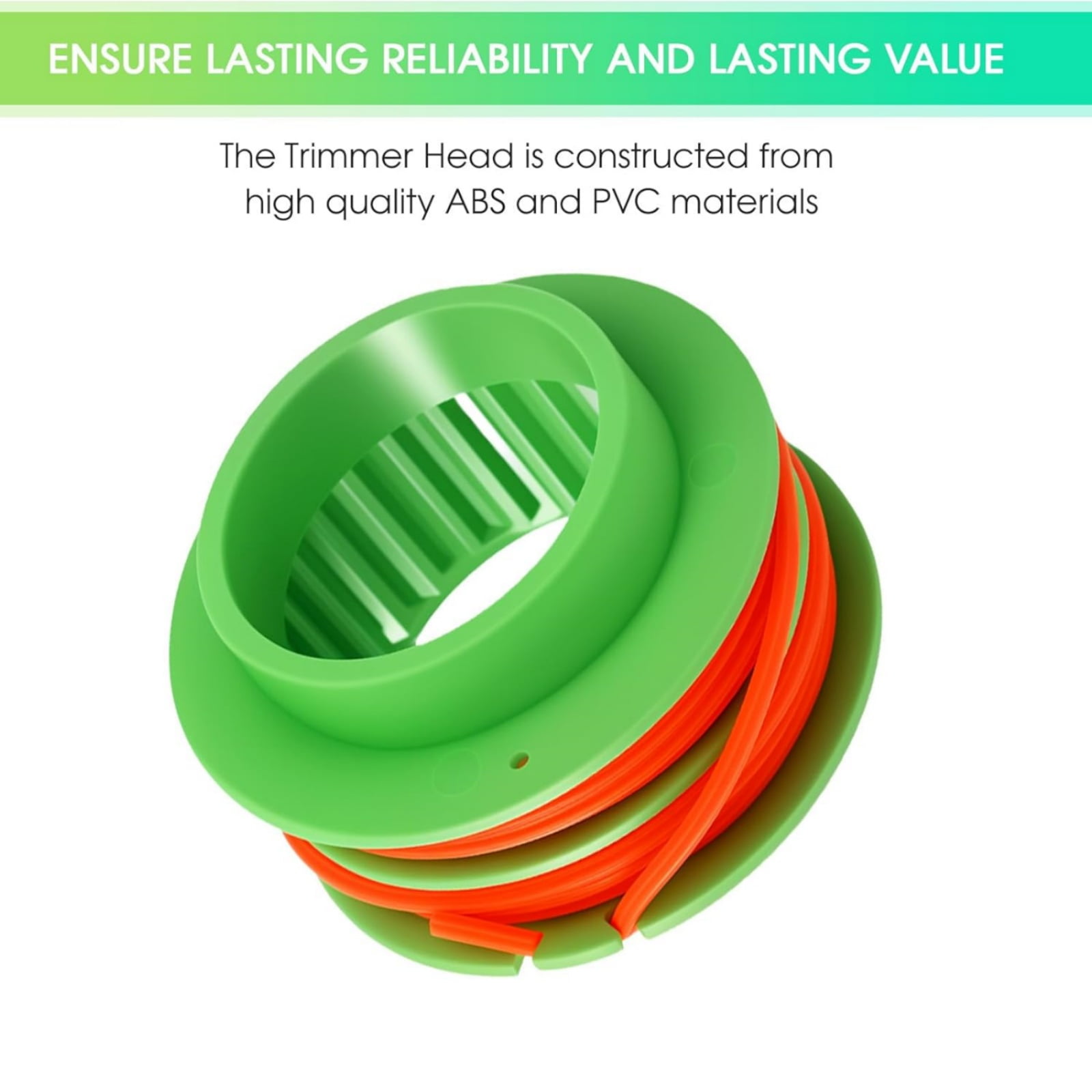 JIAHAOO String Trimmer Head ABS PVC Nylon Line For EGO Power+ 15 Trimmer ST1504SF ST1500XY