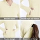 thumbnail image 3 of Desiderio Una ropa de protección solar de corte entallado de color amarillo para mujer, ropa de protección solar de seda helada de verano, ropa de protección solar transpirable, 3 of 5
