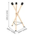 thumbnail image 2 of OULII Professional Grade Drum Stand Wood Light Yellow 1Pcs for Practice, 2 of 8