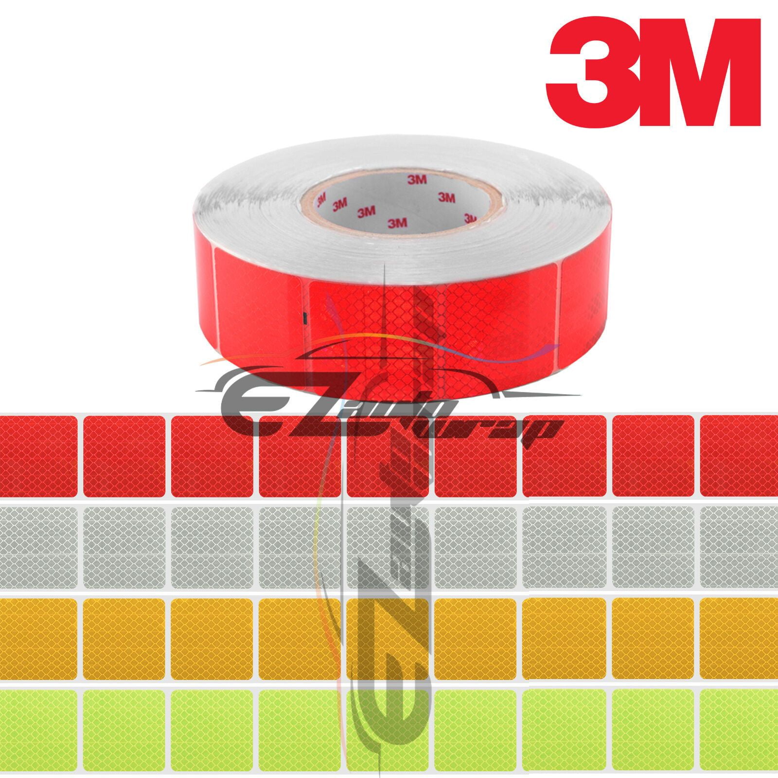 2"X10'' 3M Reflective Safety Warning Tape Film Sticker Conspicuity Tape Roll New 