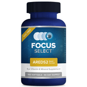 Focus Vitamins Focus Select Soy Free AREDS2-Based Formula for Eye Health, 180 Count, 90-Day Supply