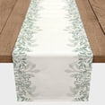 thumbnail image 3 of Creative Products Green and White Floral Banner 16 x 90 Cotton Twill Table Runner, 3 of 3