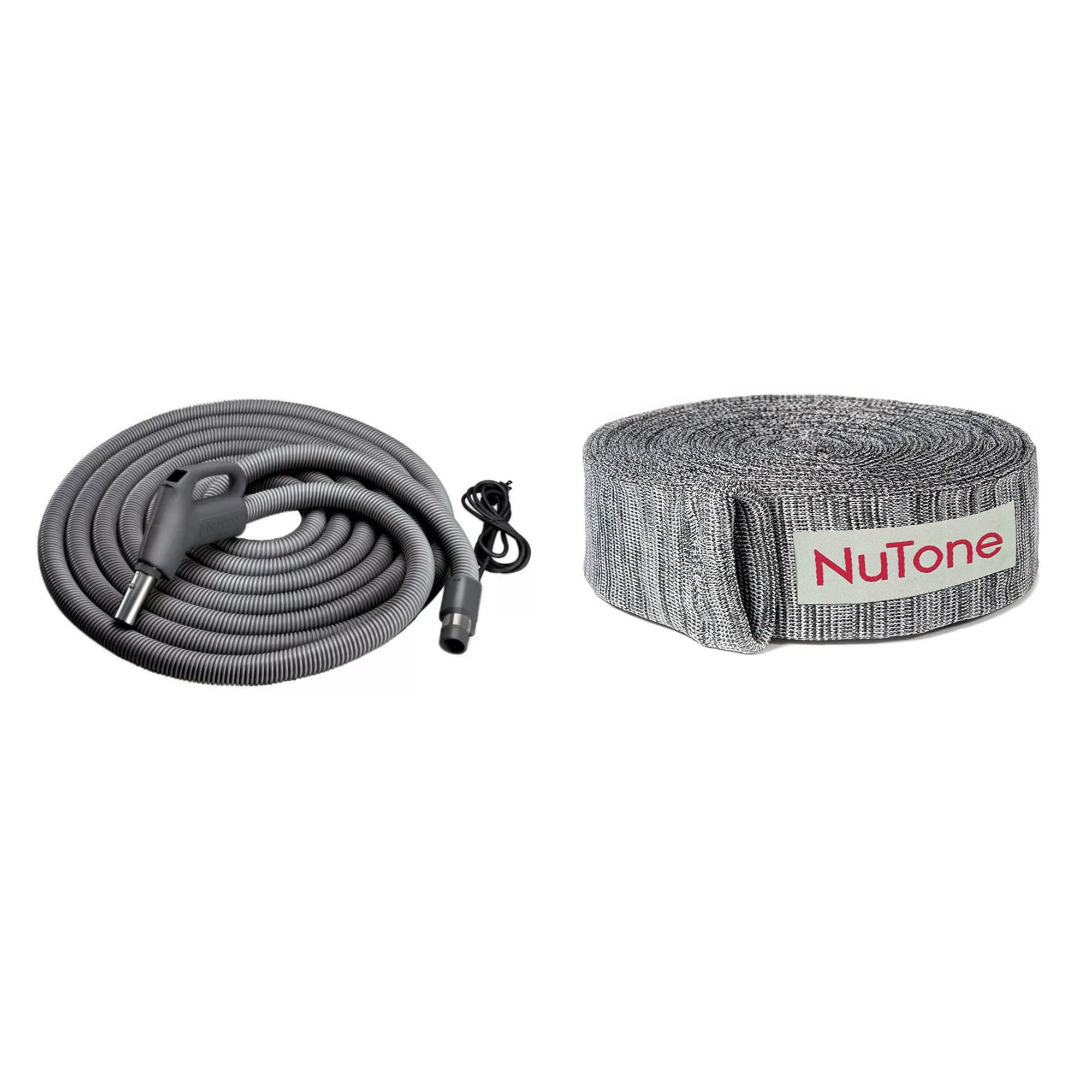 NuTone Universal Central 30' Vacuum Hose (2 Pack) & Vacuum 30'32' Sock