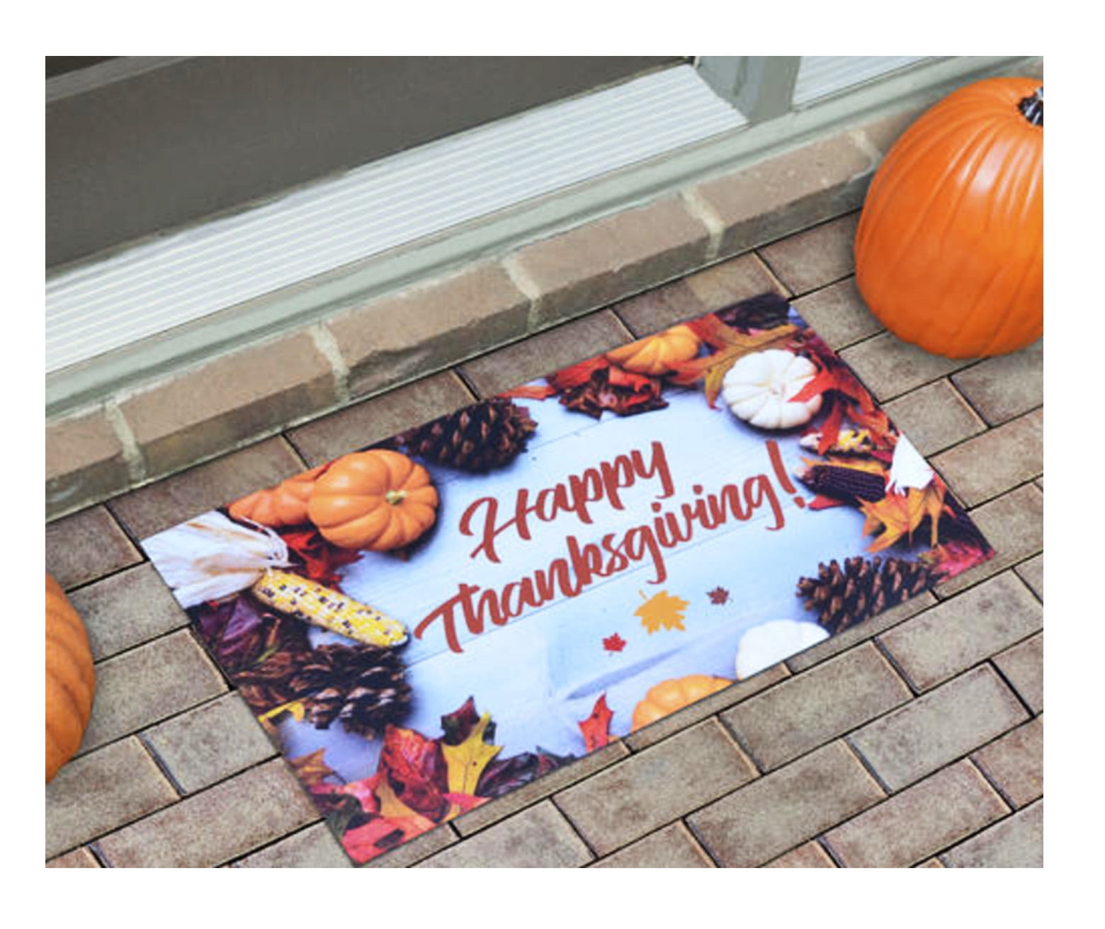 Sports Licensing Thanksgiving Outdoor Doormats, 18" x 30", Eco-Friendly Porch Entryway