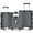 Dark Gray, variant on SOBREMESA 3 Piece Hardshell Luggage Set, Lightweight Suitcase with TSA Lock & Double Spinner Wheels, Expandable ABS+PC Travel Luggage for Women and Men, Pink