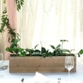thumbnail image 2 of Efavormart 24x6'' Natural Rectangle Wood Boxes DIY Rustic Wooden Planter Boxes With Plastic Liner For Wedding Party Decoration, 2 of 11