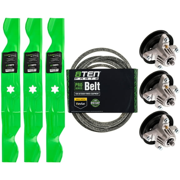 8TEN Blade Spindle Belt Kit for Cub Cadet MTD 50 inch LTX1050KH MK1005673