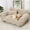 Light Grey, variant on Plush Calming Pet Sofa Bed – Raised Rim, Removable Cover & Non-Slip Bottom for Cats & Dogs (Dark Grey,Small)