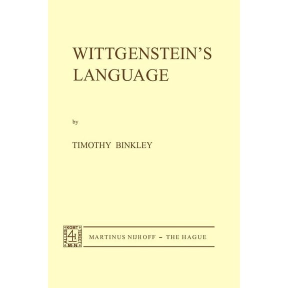 Wittgenstein's Language, (Paperback)