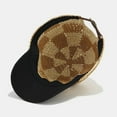 thumbnail image 3 of NANAHuang Women's Straw Woven Baseball Cap Outdoor Casual Sun Protection Hat Summer Lightweight Baseball Hat, 3 of 6