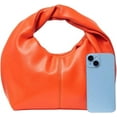 thumbnail image 6 of Women's Ruched Hobo Mini Handbag Clutch Purse Dumpling Pouch Bag, 6 of 7